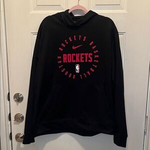 Nike Black Hoodie with Red Rockets Logo